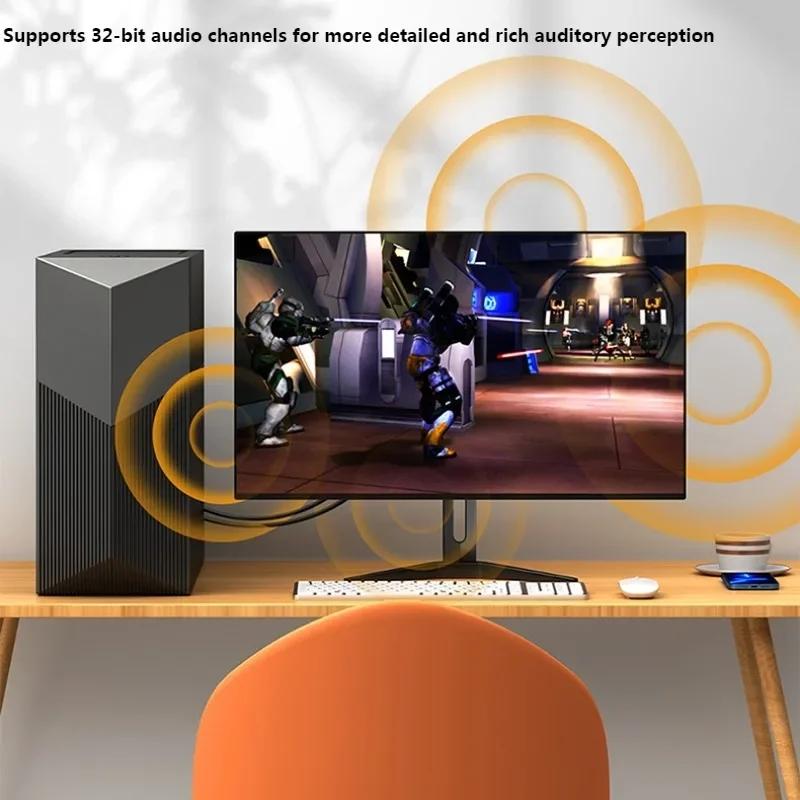 2.1 Cable 16K DP Cable 8K 120Hz 4K 240Hz Ultra HD Video Audio Cable for Laptop TV Xbox Projector Monitor