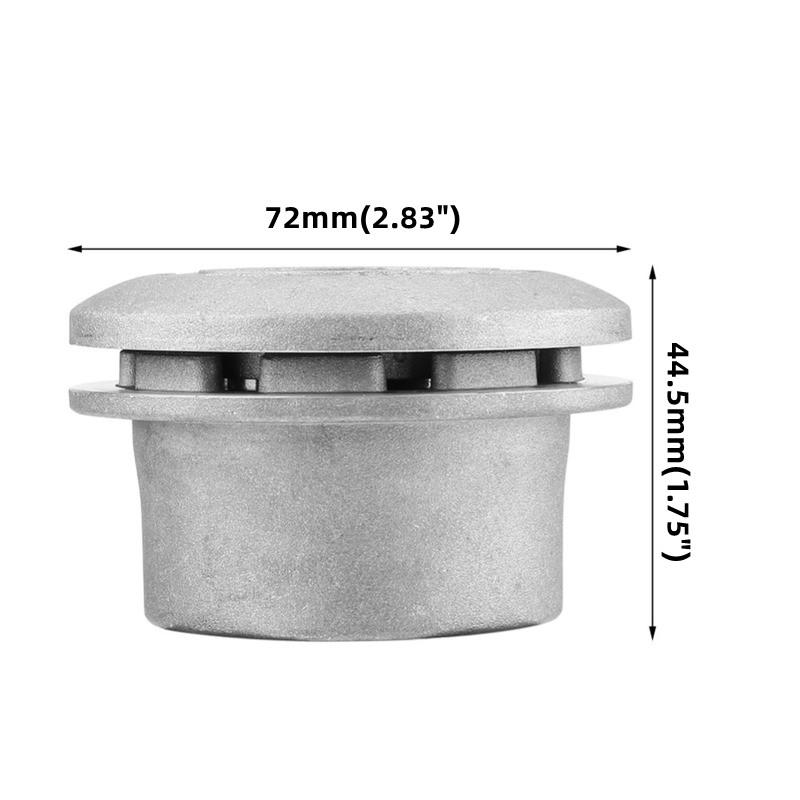

Universal Aluminum Grass Trimmer Head With 4 Lines Brush Cutter Head Thread Nylon Grass Cutting Line Head for Lawn Mower Silver