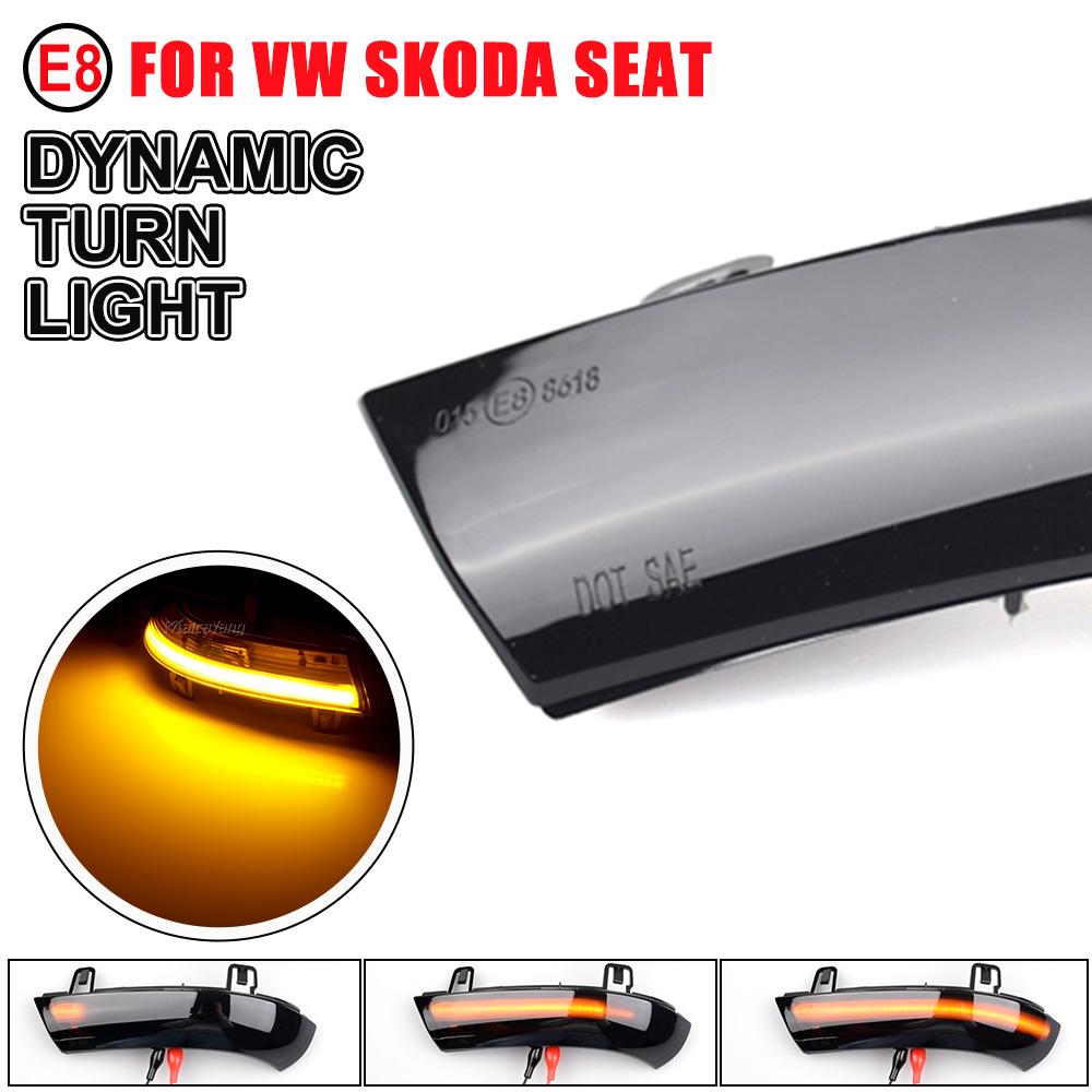 Dynamic LED Rearview Mirror Indicator Turn Signal Light for Passat B6 VW Golf 5 Jetta MK5 Auto PartsTurn Signal 2