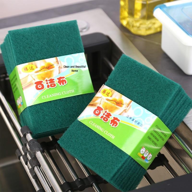 High-Density Dishwashing Sponge & Scrubber Cloth for Stain Removal and Cleaning