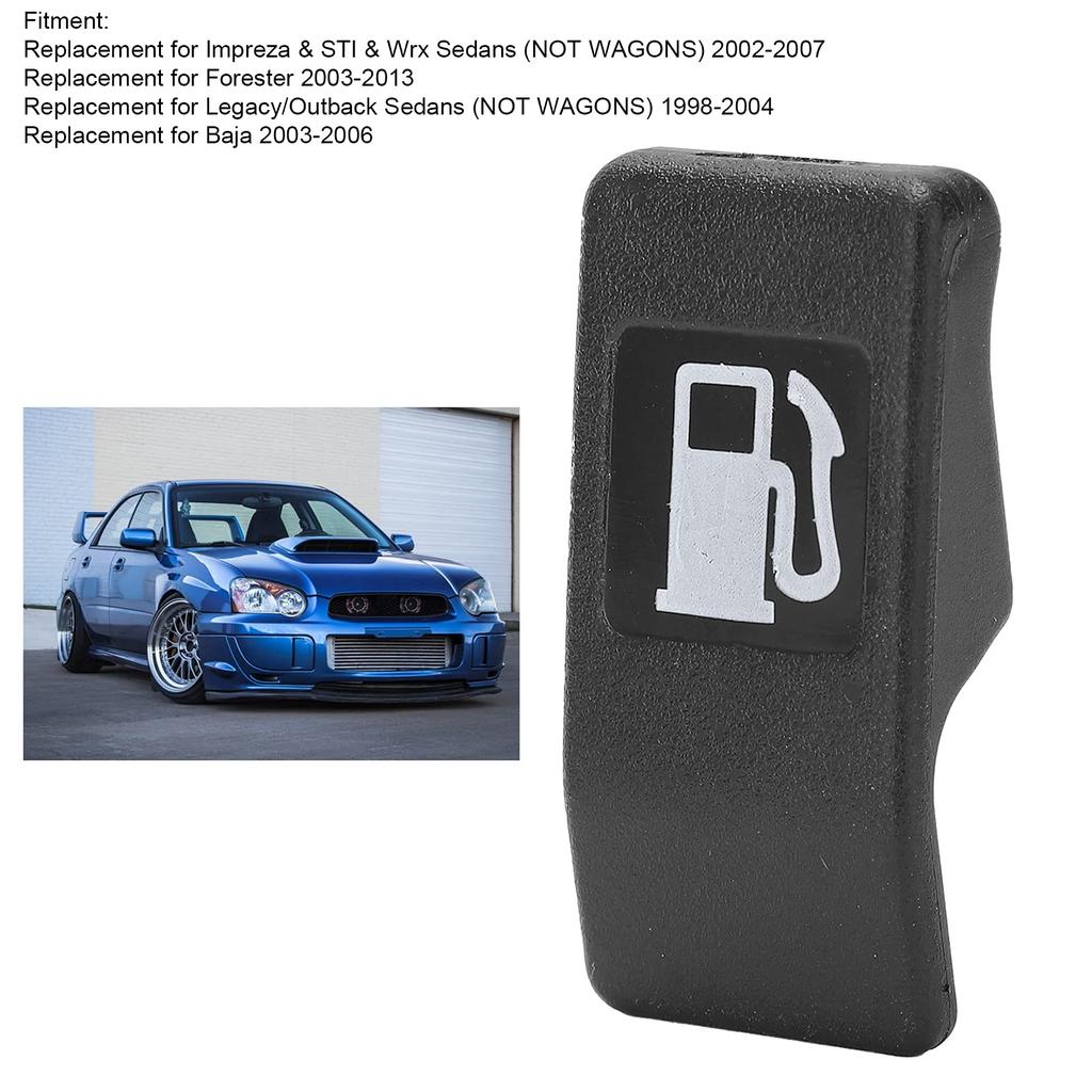 Qiilu Fuel Door Release Opener, Fuel Gas Door Lever Pull Knob 57346AA010ML Replacement for Impreza/Forester/Legacy/Baja