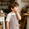 Adjustable Kids Apron with Neck Clip & Front Pocket Children Painting Apron Water-Resistant Art Smock for Kindergarten Home Art Class
