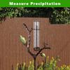 Decorative Bird Rain Gauge Outdoor Metal with Stake 7 Inch Tube Weather Resistant Plastic Measuring Gauge Branch Measure Tool for Garden Lawn Patio