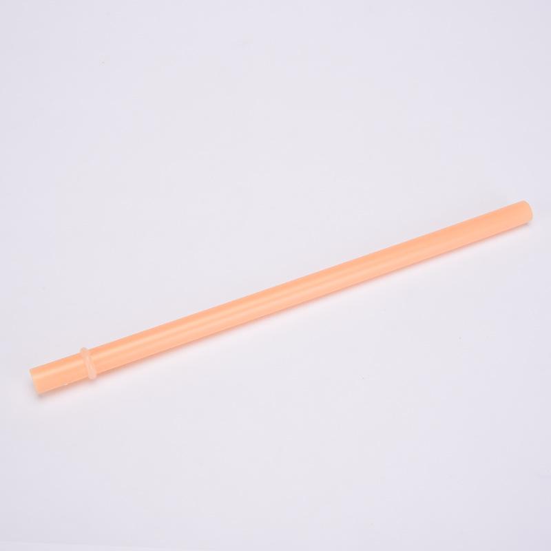 12Mm Aperture Straw Multi-Color Solid Color Plastic Cup Accessories Pp Straw Non-Disposable Straw With Ring