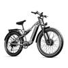 Shengmilo S600 Elektrinis Purvo Motociklas 2000W(Peak) Dvi varomosios pavaros, 48V17.5Ah, Visos pakabos bekelės elektrinis dviratis 26" storos padangos, 45km/h elektrinis kalnų dviratis