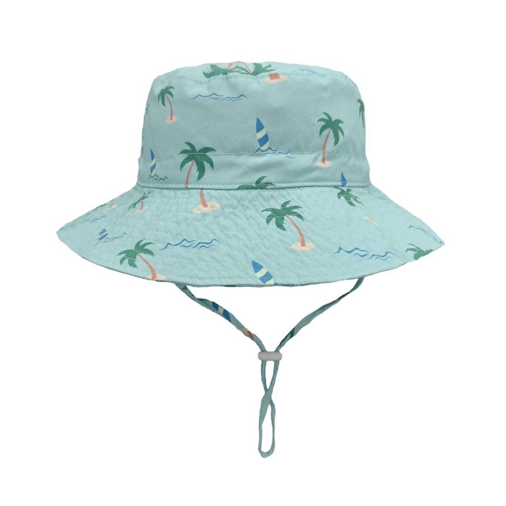 Breathable Adjustable Bucket Hat for Toddlers - Quick-Dry, Windproof, Sun Protection
