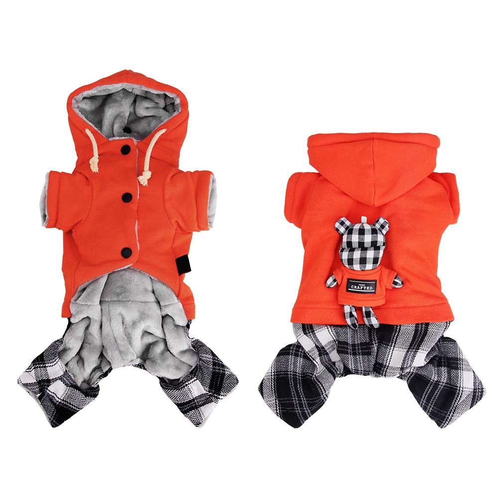 Nyaste valpoveraller för små hundar Vintervarma Förtjockade Husdjursjumpsuit Pomeranian Malteser Yorkshire-onesie mascotas Romper