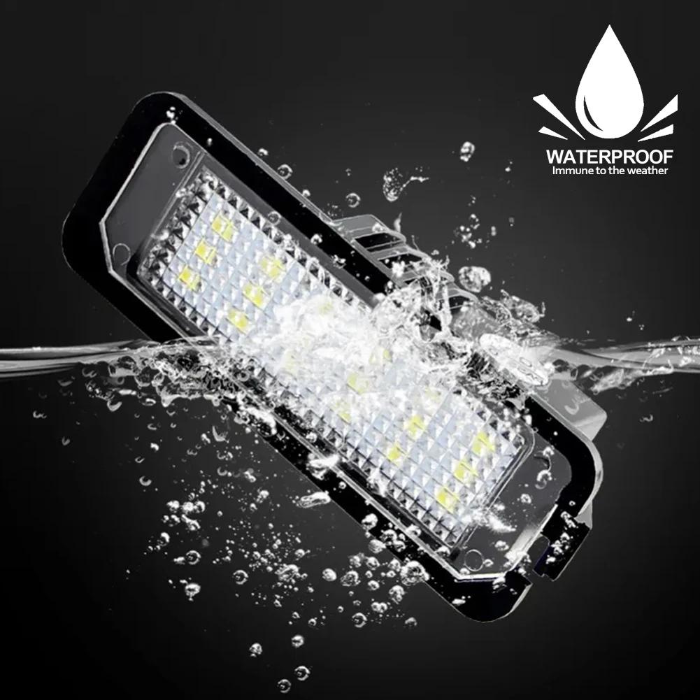 1/2PCS Car Rear LED License Number Plate Light Lamp CANbus For VW Passat B6 CC Eos Golf 4 5 6 7 MK7 Polo Superb Seat Leon Altea