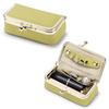 Exquisite Leather Jewelry Storage Bag Solid Color Jewelry Storage Box Cosmetic Bag  Woman Girls