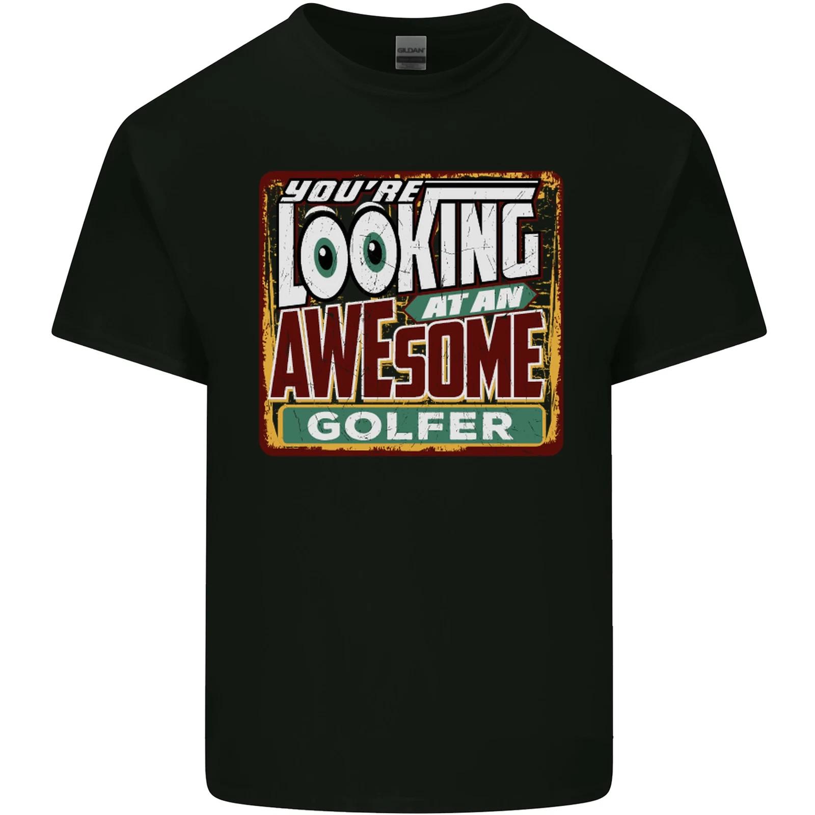 Youre Looking at an Awesome Golfer Kids T-Shirt Childrens S
