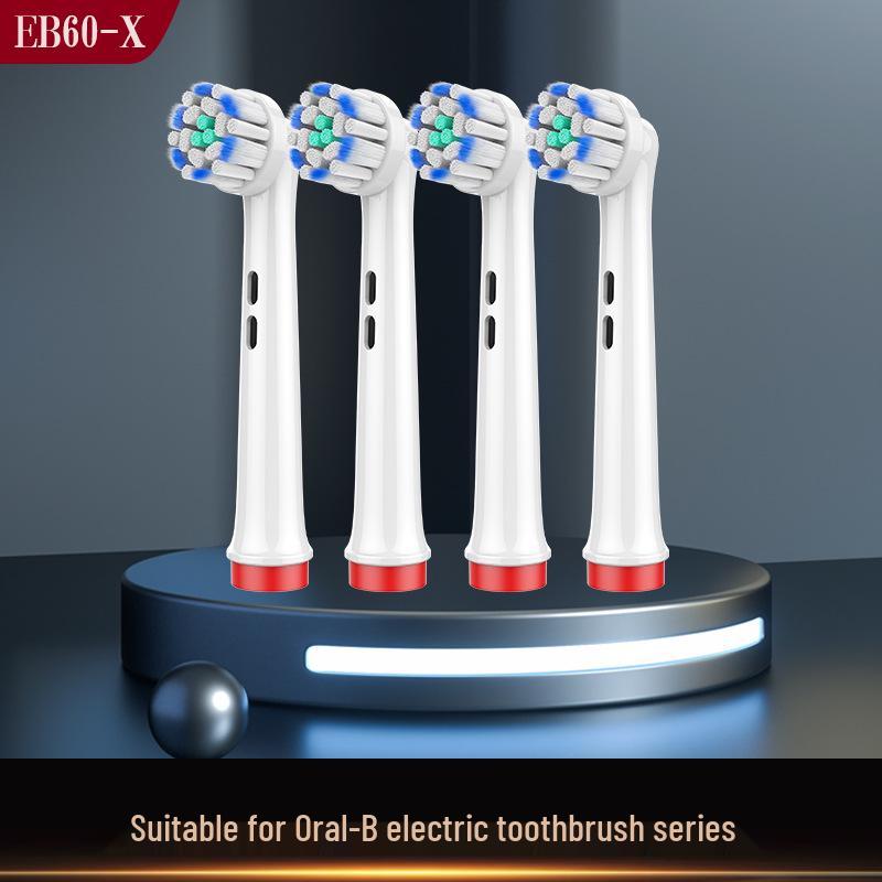 

Набор из 4 сменных головок EB60X, совместимых с электрической зубной щеткой Oral-B (Д12, Д16, П2000) 4-pack Compatible Heads