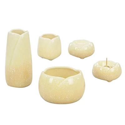 Buddyjski ołtarz herbata Buddyjski ołtarz kwiat kadzidło lampion stojak w nowoczesnym buddyjskim ołtarzu Buddyjski zestaw ołtarzowy zestaw, ceramiczny, Yawaragi, Yuzu, 3,0 cala,