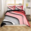 Hawaiian Beach Abstract Duvet Cover King Size Ocean Wave Set Gradient Stripe Bedding Modern Minimalist Room Decor 3 Piece Set