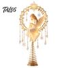 Sparkling Angelic Tree Light Lighted Memorial Christmas Topper, Angel Red Bird Reindeer Designs Treetop Ornament Seasonal Home Decorations with