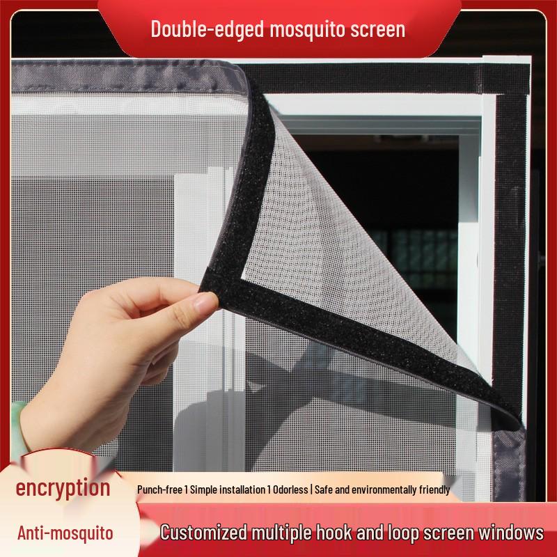 Zanzariera Traspirante Autoadesiva con Installazione Facile in Velcro