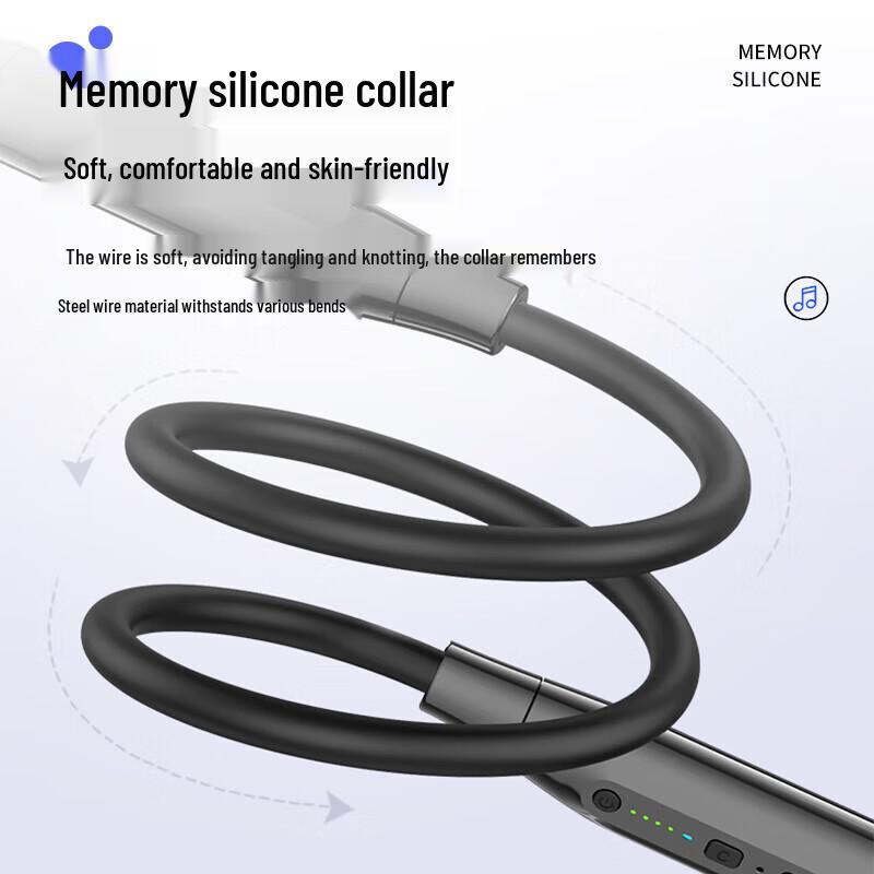 OKSJ A12 Wireless Neckband Bluetooth Earbuds with ENC Noise Cancellation