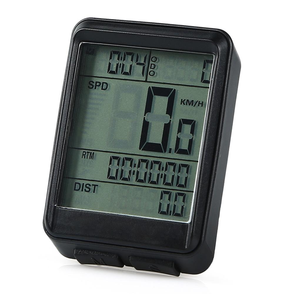 Wireless Cycling Speedometer LCD Display Cycle Odometer Durable Bike Speedometer Outdoor Riding