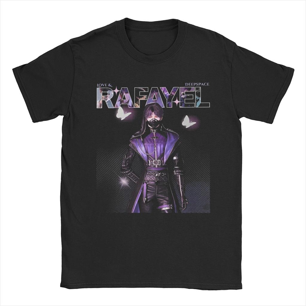 Rafayel Love and Deepspace Girl Dinner T-Shirt for Men Otome Game Anime Cool Cotton Tee Shirt Short Sleeve T Shirt Adult merch