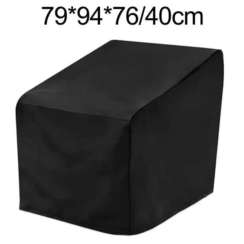 

All-Weather Cover Garden Seat Cover For Outdoor Use Black Color Easy Installation Design Easy Maintenance Feature 79x94x76percent40cm