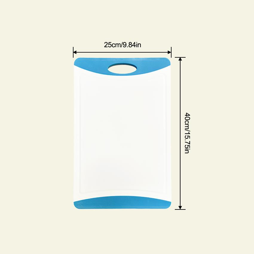 Eco-Friendly Dishwasher Safe Non-Slip Plastic Juicy Groove Cutting Board for Kitchen Use