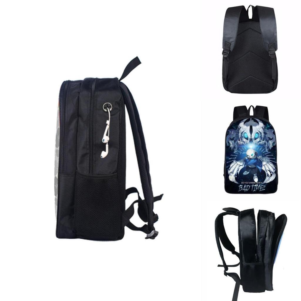 New Game Undertale Sans Papyrus Cartoon Softback Schoolbag With Spacious Interior And Zipper Closure