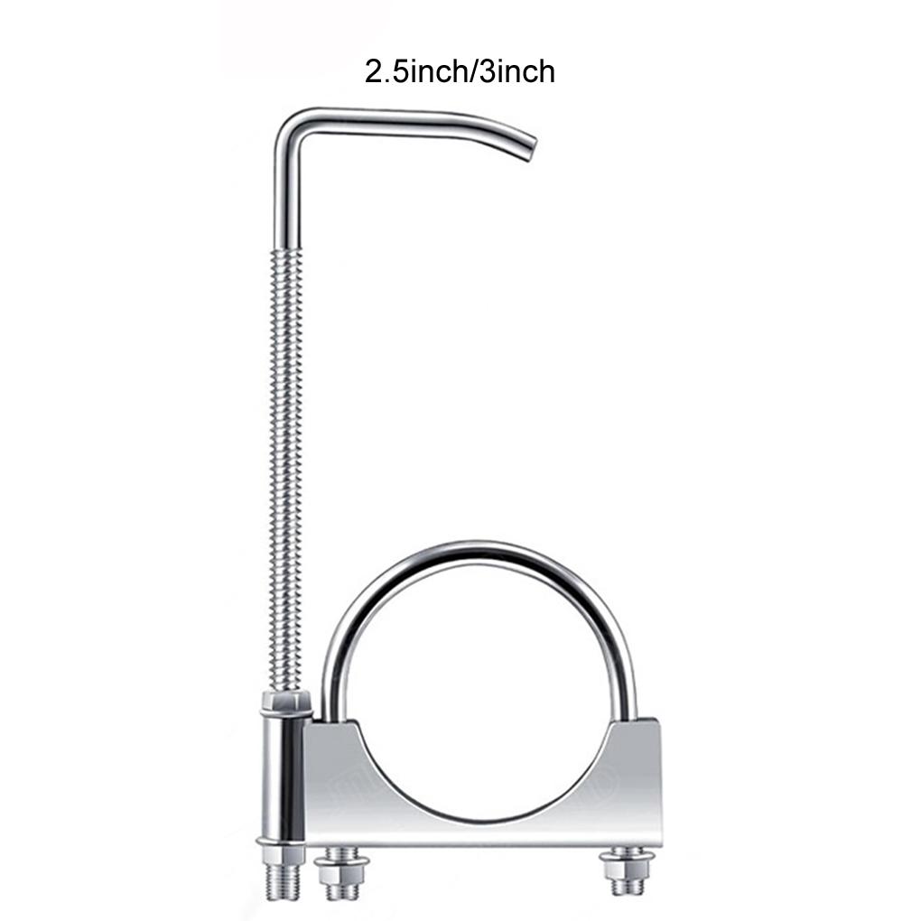 2.5Inch/3Inch Exhaust Clamp With Hanger Exhaust Clamp Clamp With Hanger Rear Muffler Hanger Durable