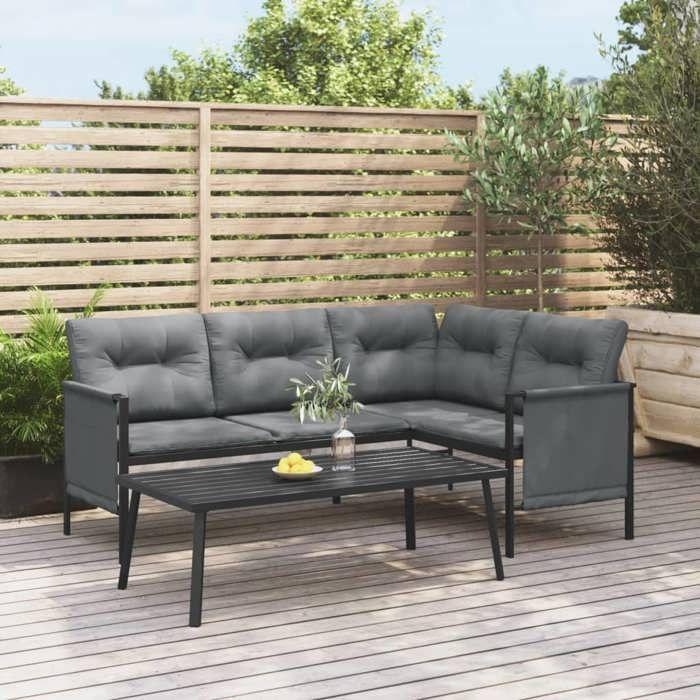 VidaXL Table Basse de Jardin, Table d'Appoint, Table de Café, Meuble de Terrasse Patio Arrière-cour Extérieur, Moderne, 362813