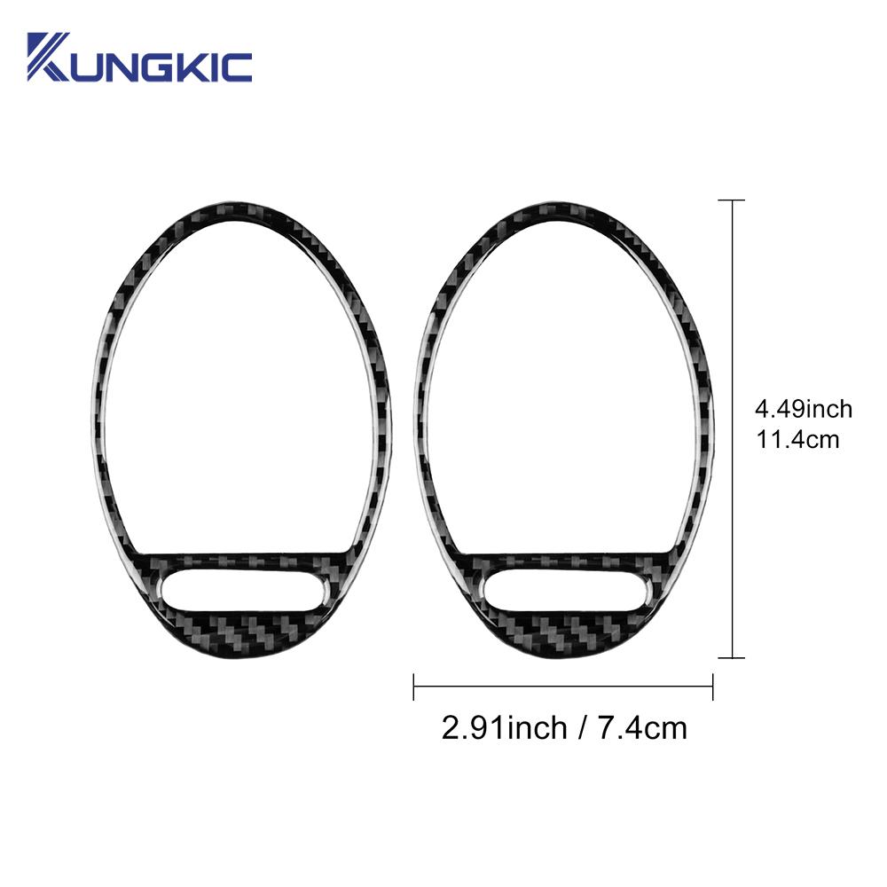 For Mercedes Benz SLK R171 2004 2005 2006 2007 2008 2009 2010 Side Air Vents Sticker Trim Accessories Real Soft Carbon Fiber