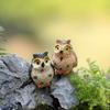Mini Cute Cartoon Owl Shape Adornment for Plant Pots Fairy Garden Decor Ornament