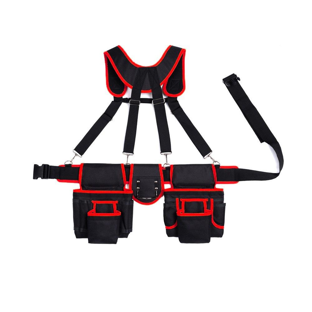 Large Capacity Woodworking Tool Belt Adjustable Design Multi Functional Tool Belt  Carpenter Work