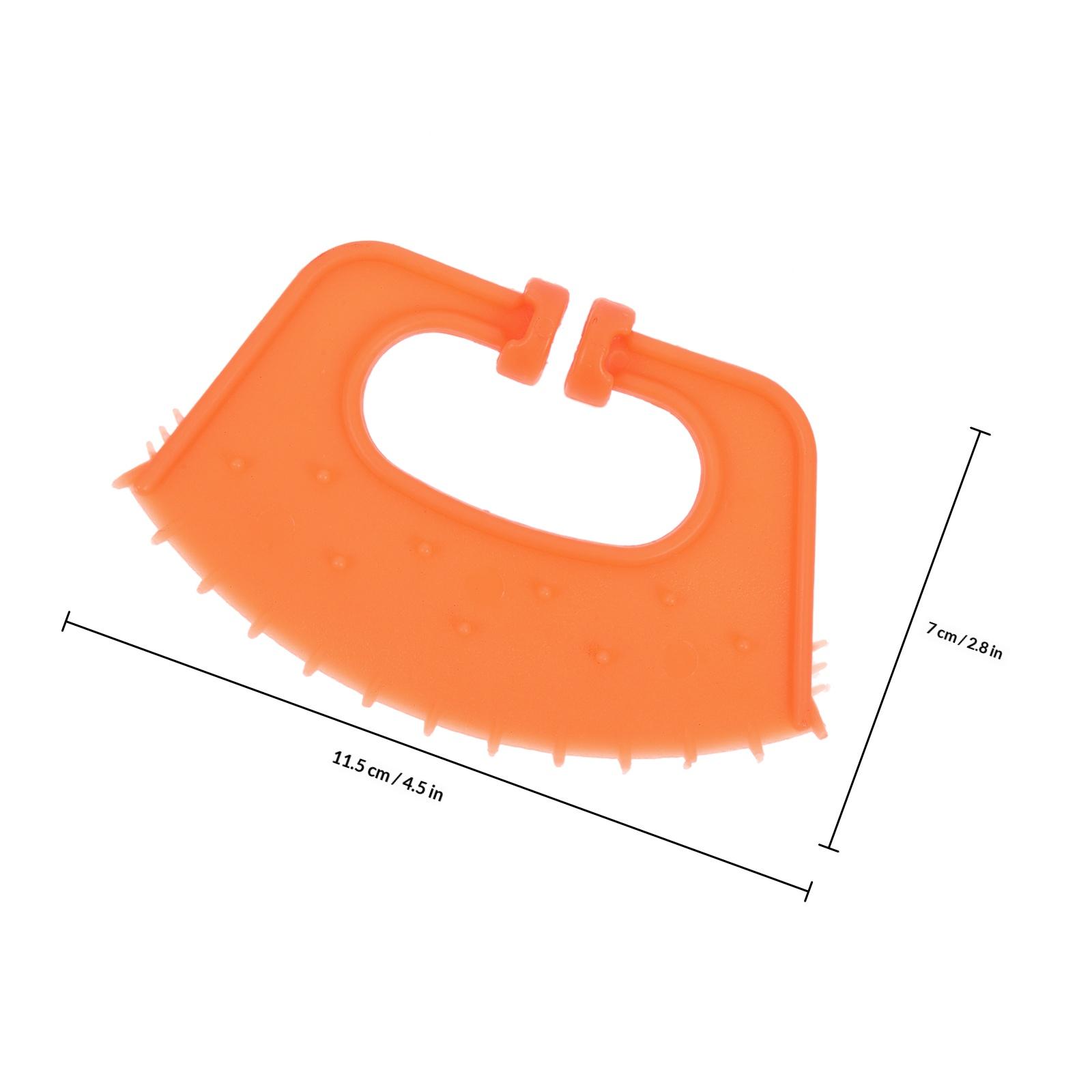 

10Pcs Calf Nose Clamp Plastic Weaning Tool Ergonomic Design Lightweight Practical Cow Nose Ring Livestock Equipment помаранчевий