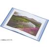 Clear File Folder Color Base Side-Load 40-Pocket A4 Portrait Blue 137C-B