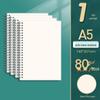 Quaderno B5 Ispessito con Copertina Laterale in Griglia A5 e Righe o Diario A4 Vuoto