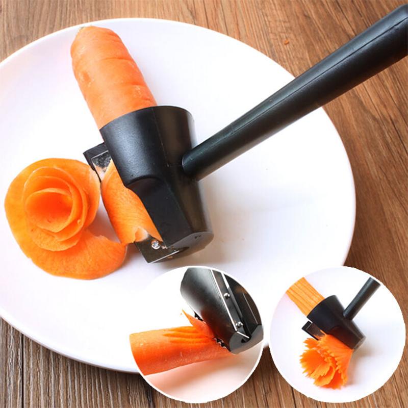 1PC Taglierina A Spirale Carota Ravanello Affettatrice di Patate Frutta Pelapatate Intagliare Fiore Dispositivo Da Cucina Taglierina di Verdure Affettatrice Strumento