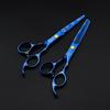 6.0-Inch Cherry Blossom Style Hairdressing Scissors Set - Straight, Bangs, and Serrated Scissors for Barbers