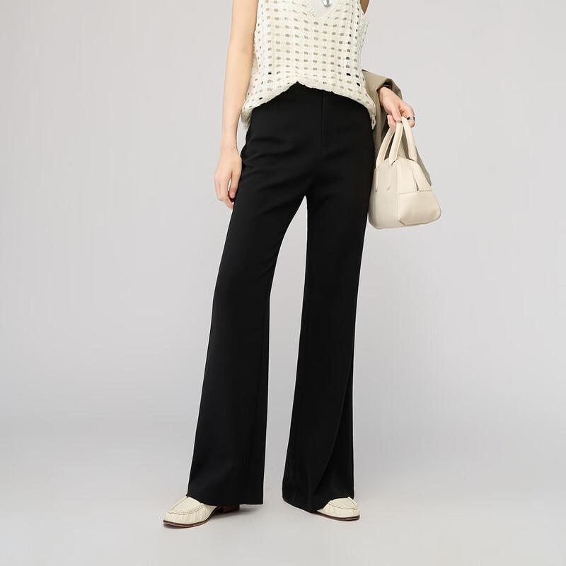 YERAD Women's Slim-Fit Acetate Flared Trousers
