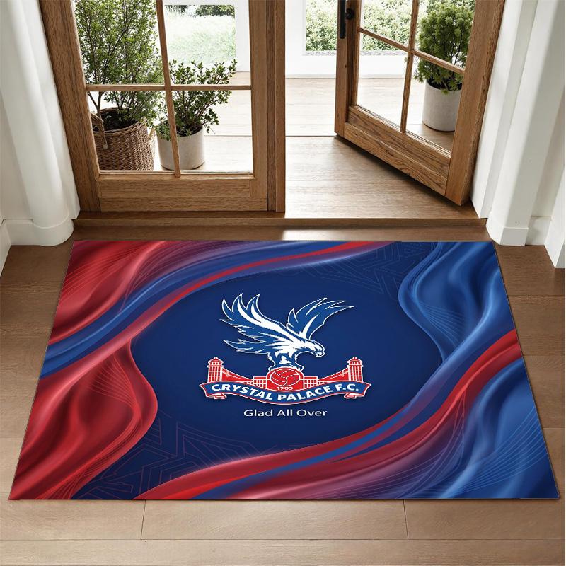 Crystal Palace Design Crystal Velvet Rug Soft Decorative Mat for Bedroom Entrance