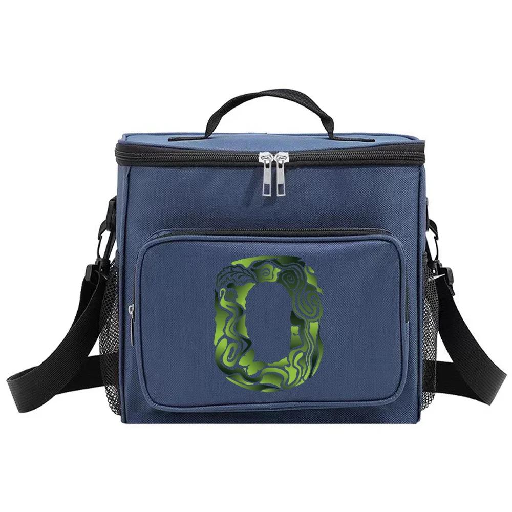 Insulated Bags Shoulder Lunch Bag Waterproof Cooler Box Thermal Organizer Handbag for Men and Women New Engrave Image Pattern