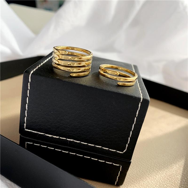 Retro Chic Multi-Layer Elastic Ring for Women - Trendy, Stylish Index Finger Jewelry