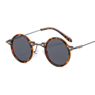 Men Women Clear Lens Glasses Gradient Small Round Sunglasses Eyewear Punk Sun Glasses Driving Shades