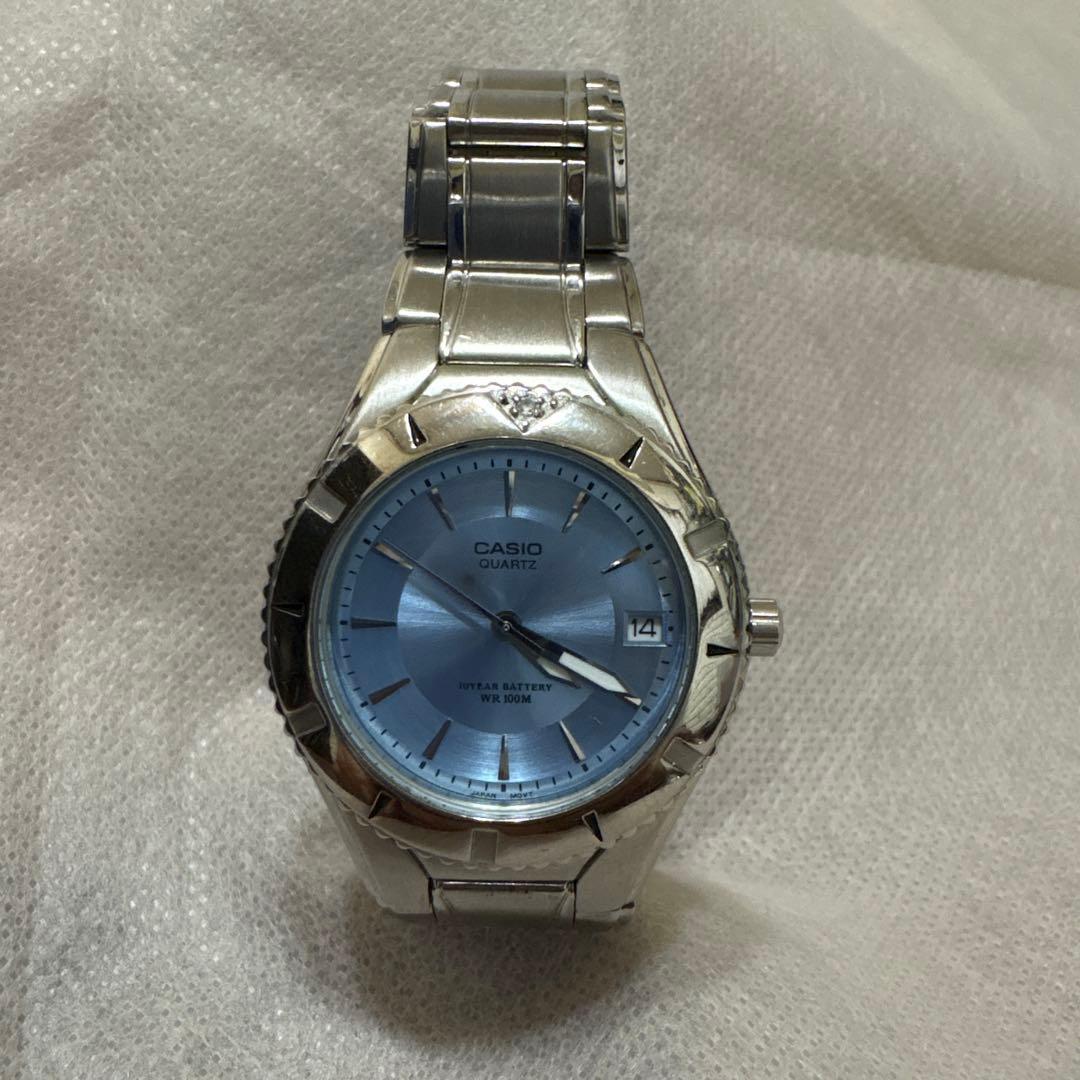 Used CASIO quartz watch WR 100M