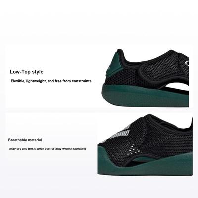 Altaventure 2.0 Comfortable Versatile Shock Absorbing Durable Breathable Low Top Walking Shoes Baby Shoes Black Green ID6004
