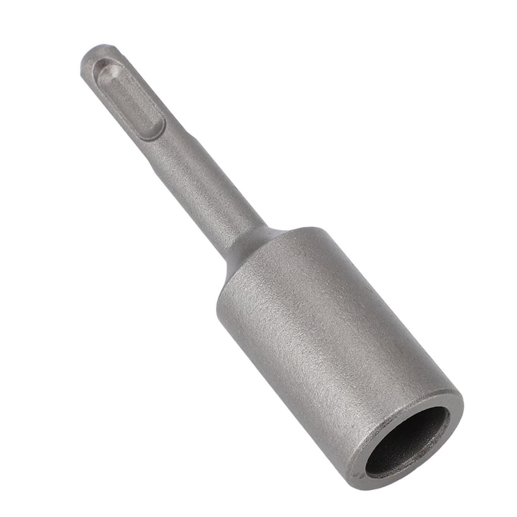 Ground Rod Driver 3.9in Round Handle Heavy Duty Steel Ground Rod Drill Bit Driver T Post Driver for   Plus Hammer