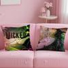 movies W-Wicked Part One Cushion Cover Comfortable Reversible Pillow Cover Ideal for Car Sofa Bedroom & Beyond