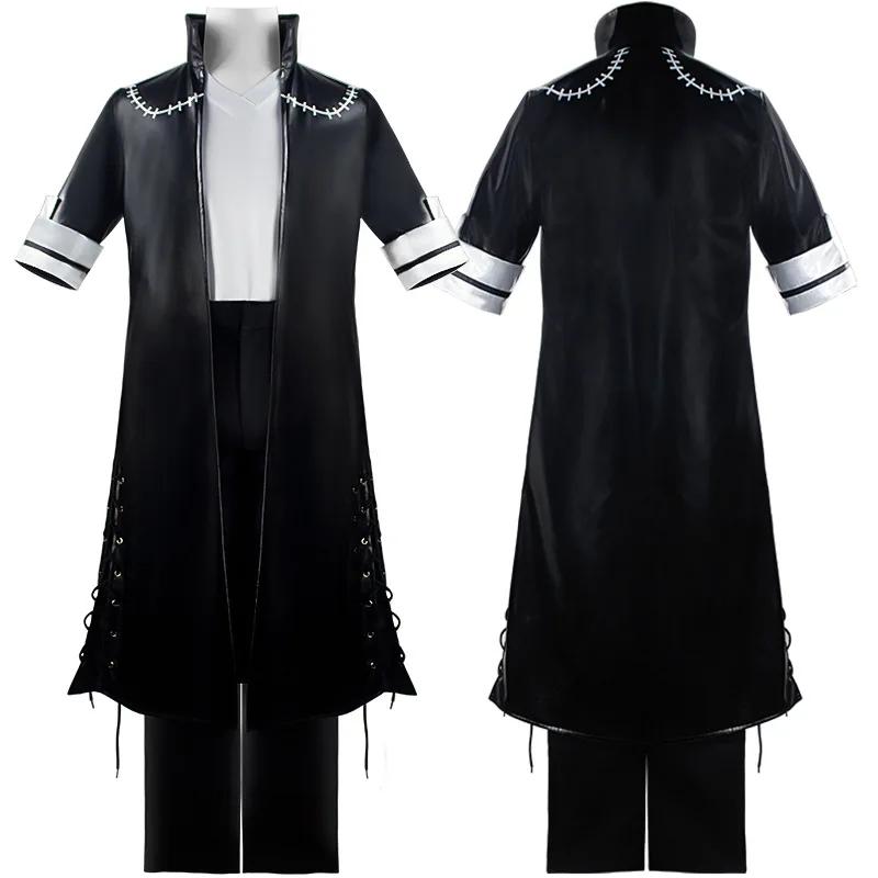 Anime My Hero Academia Dabi Disfraz de Cosplay Abrigo Negro Camisa Pantalones Conjunto Completo Uniforme Traje de Carnaval Fiesta de Halloween para Hombres Adultos