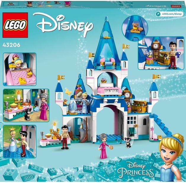 LEGO Disney Princess 43206 Cinderella and Prince Charming Castle