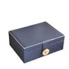 Jewelry Storage Box PU Leather Necklace Jewelry Packaging Premium Gift Lock Jewelry Box