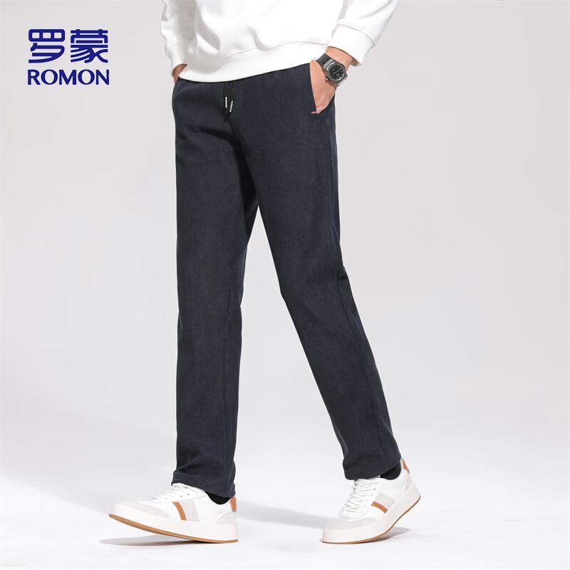 ROMON Men's Corduroy Casual Straight Leg Pants