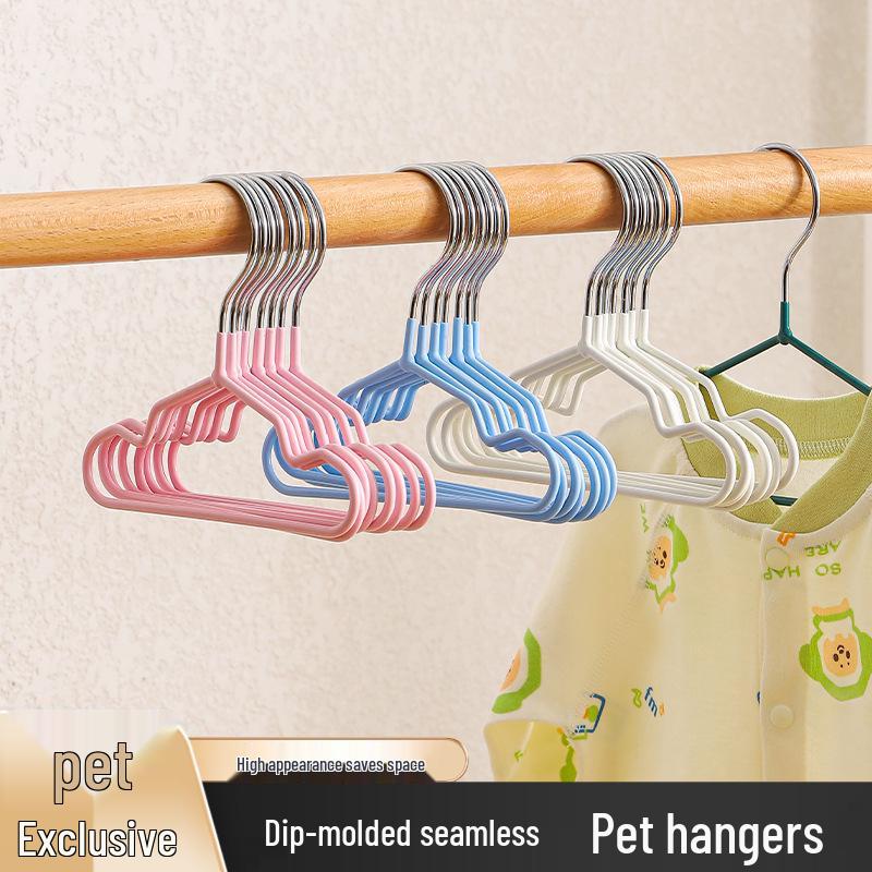 

Нескользящая металлическая вешалка для домашних животных и детей – Мини-размер для одежды 20 cm