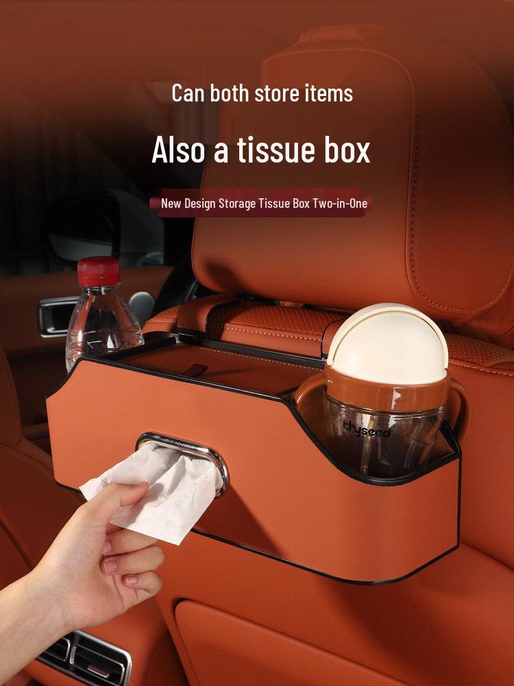 Shunyi Decorative Car Cup Holder and Tissue Storage Box